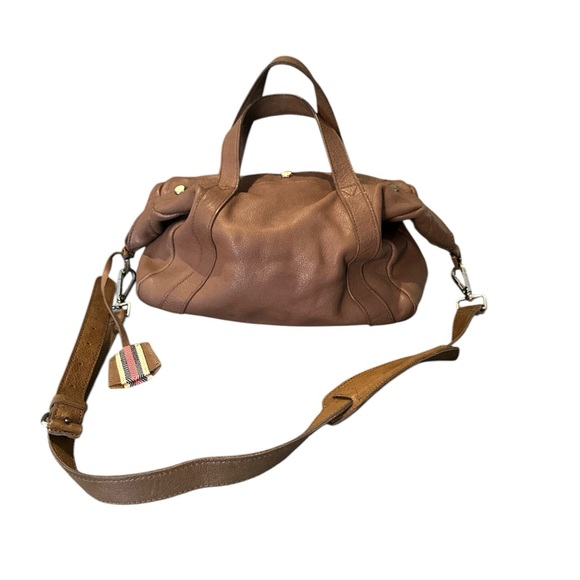 Madewell Stockholm leather satchel bag with adjustable strap-brown - Picture 1 of 6